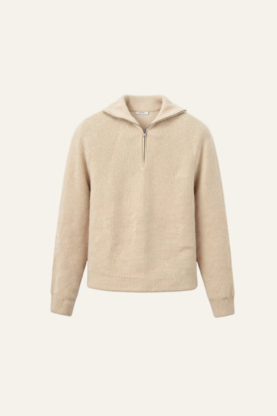 Frontansicht des Herren Zip-Up Hoodies in klassischer Baumwollmischung