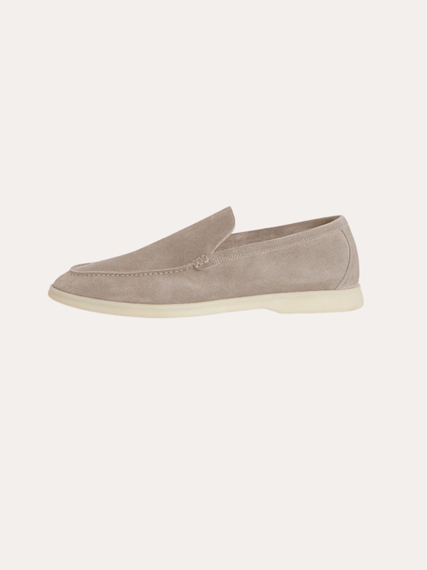 Herren Loafers in beigem Suede ohne Model