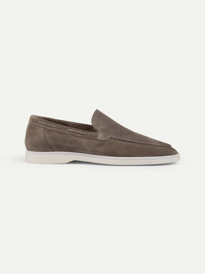 Herren Loafers in braunem Suede ohne Model