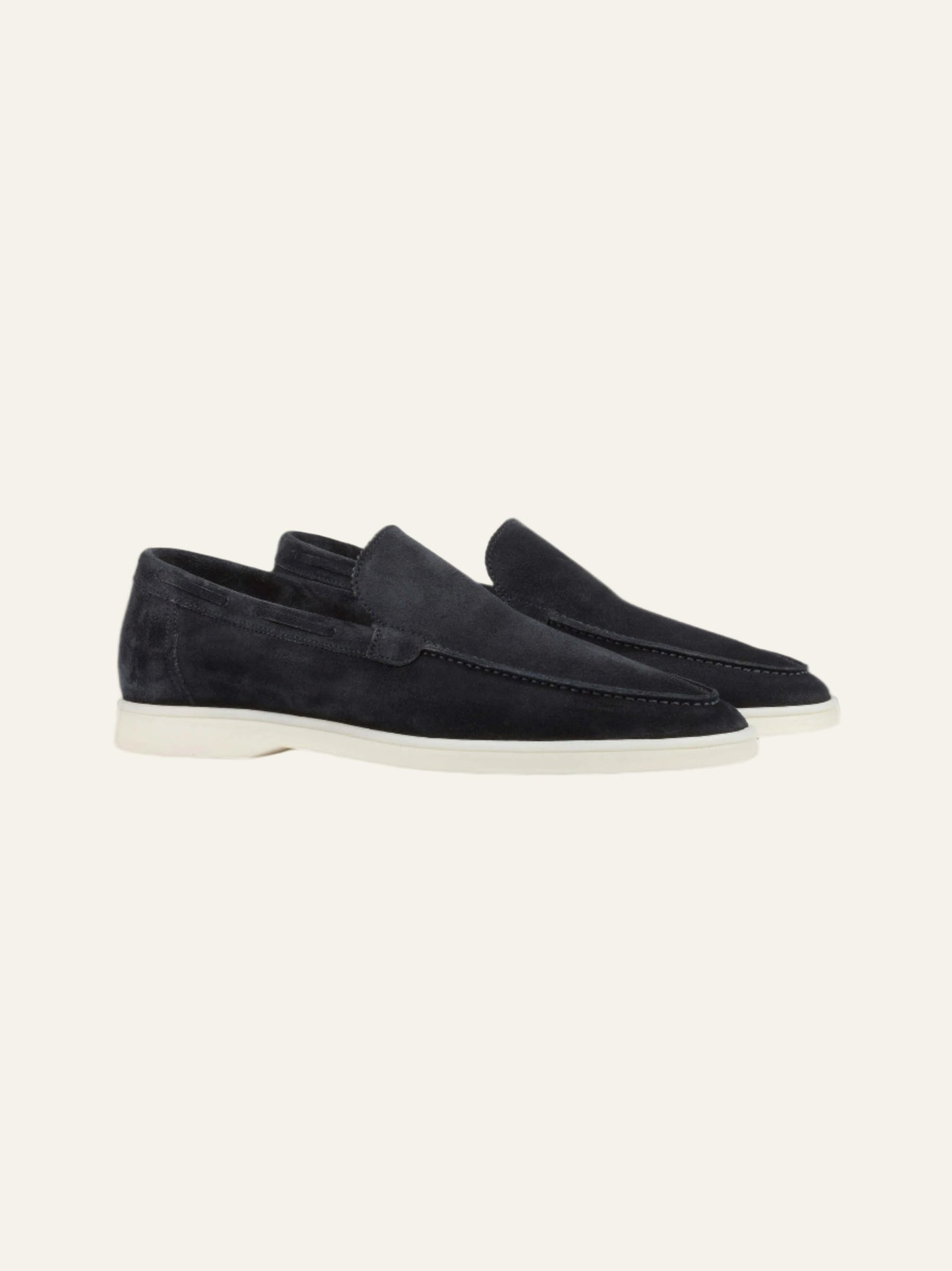 Herren Loafers in Navy Suede ohne Model