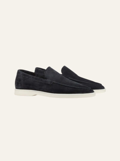 Herren Loafers in Navy Suede ohne Model