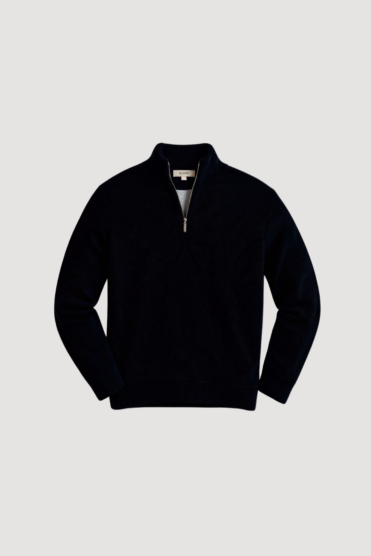 Black des Herren Zip-Up Hoodies in klassischer Baumwollmischung