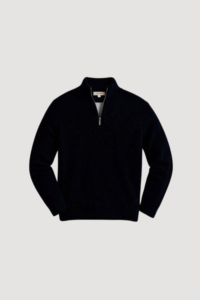 Black des Herren Zip-Up Hoodies in klassischer Baumwollmischung
