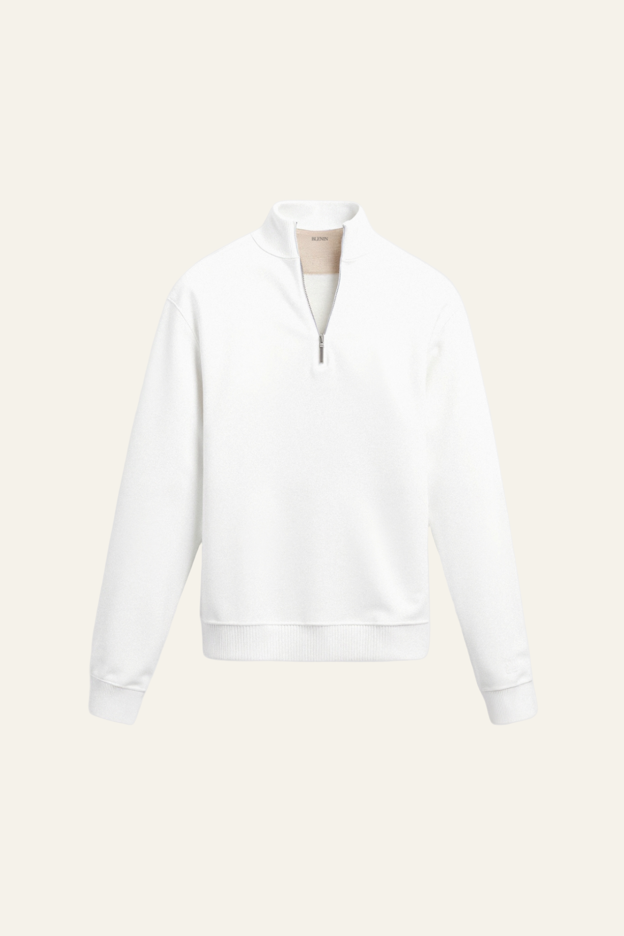 Frontansicht des Herren Zip-Up Hoodies in klassischer Baumwollmischung