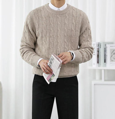 Detail Wollpullovers in Beige